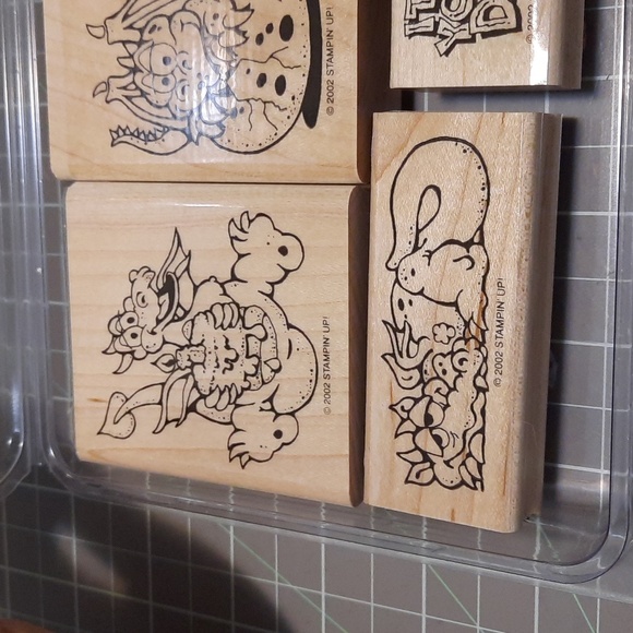 Darling Dragons rubber stamp set - Picture 2 of 4